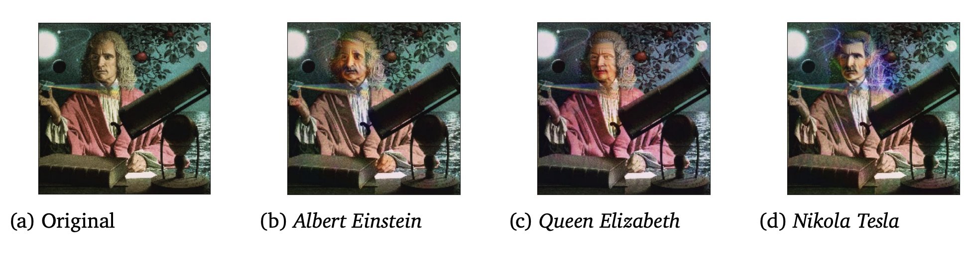 A multi-resolution attack on CLIP turning Isaac Newton to Albert Einstein in an interpretable way